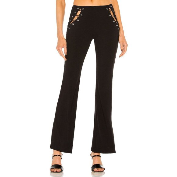 Miaou Ryder Pant in Black - Picture 2 of 6